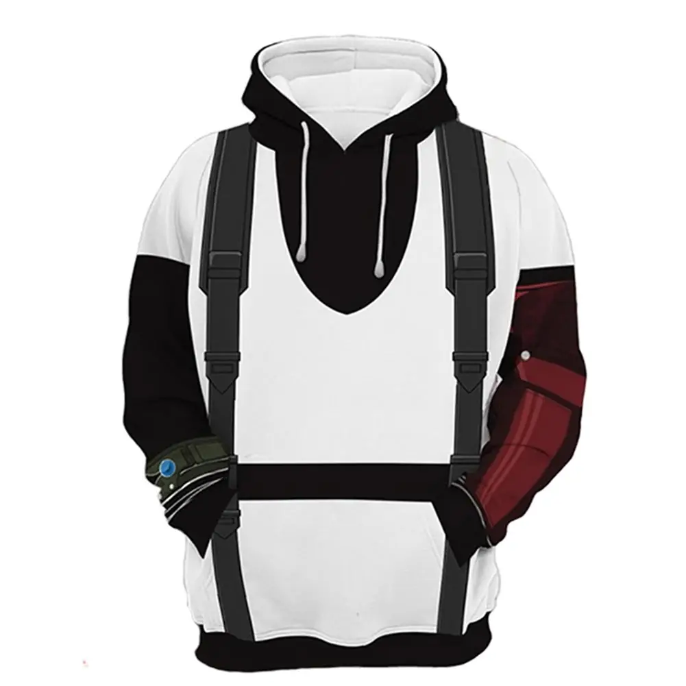 

Толстовка с капюшоном и 3D-принтом, унисекс