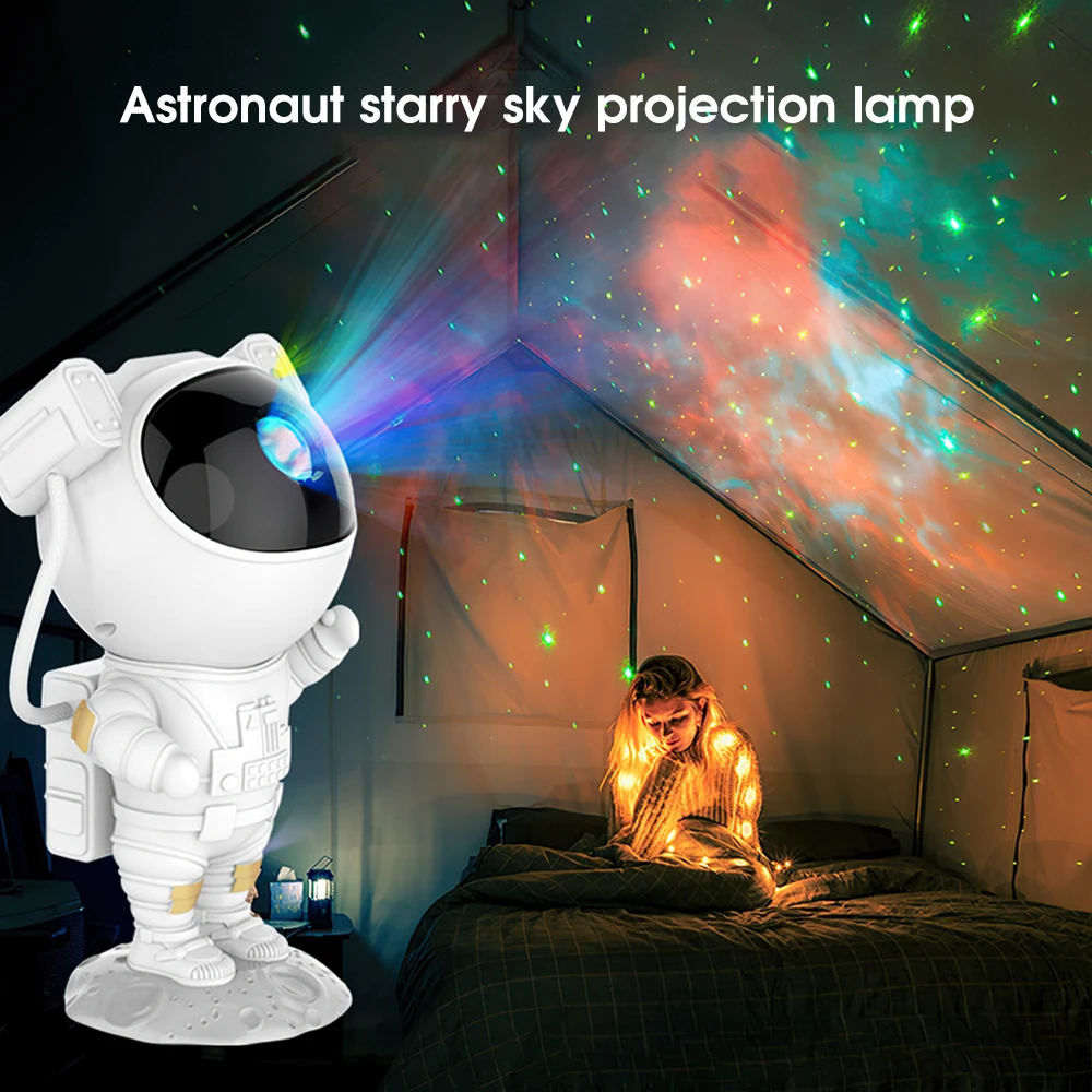 

Новинка 2021, декоративные светильники в виде астронавта, светодиодная лампа-проектор со звездой и Галактикой, звездное небо, ночник для спал...