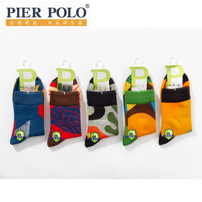 Men's new deodorant medium tube socks four seasons high quality pure cotton socks fashion leisure color cotton socks gifts