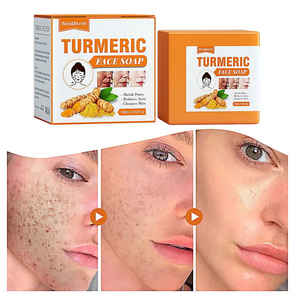 

Turmeric Facial Cleansing Soap Facial Repair Gentle Cleansing Spot Smoothing Fine Line Cleansing Soap