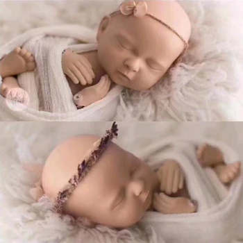 Practice Simulated Newborn Photography Props Doll Studio Wrap Assistant Photo Shooting Studio Accessories Simulation Posing Doll
