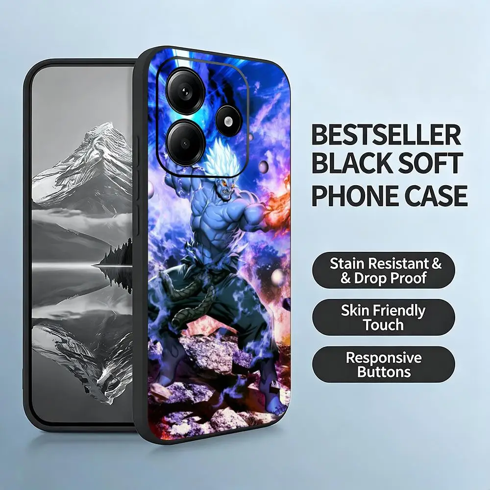 Фото Популярный чехол для телефона SF6 Akuma для Xiaomi Redmi Note 17 15 14 13 12 11 Pro Plus S 5G 14C A3, мягкий черный чехол. №2