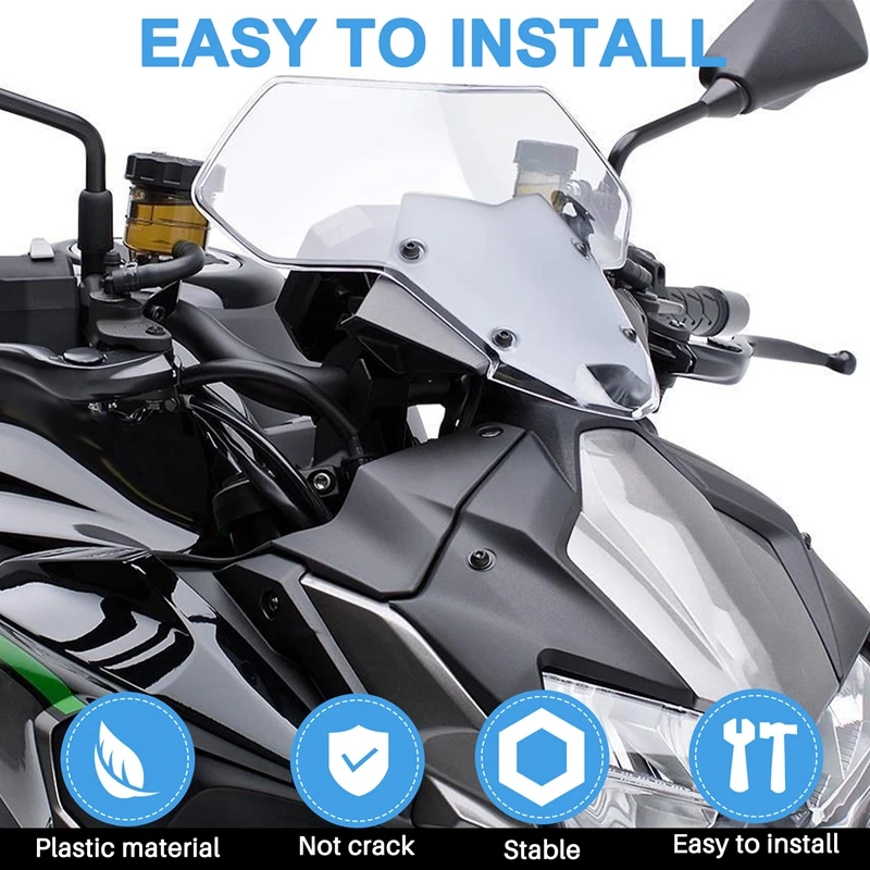 Лобовое стекло мотоцикла дефлекторы воздушного потока для Kawasaki Ninja Z-H2 21-2024 ZH2 Z H2 SE