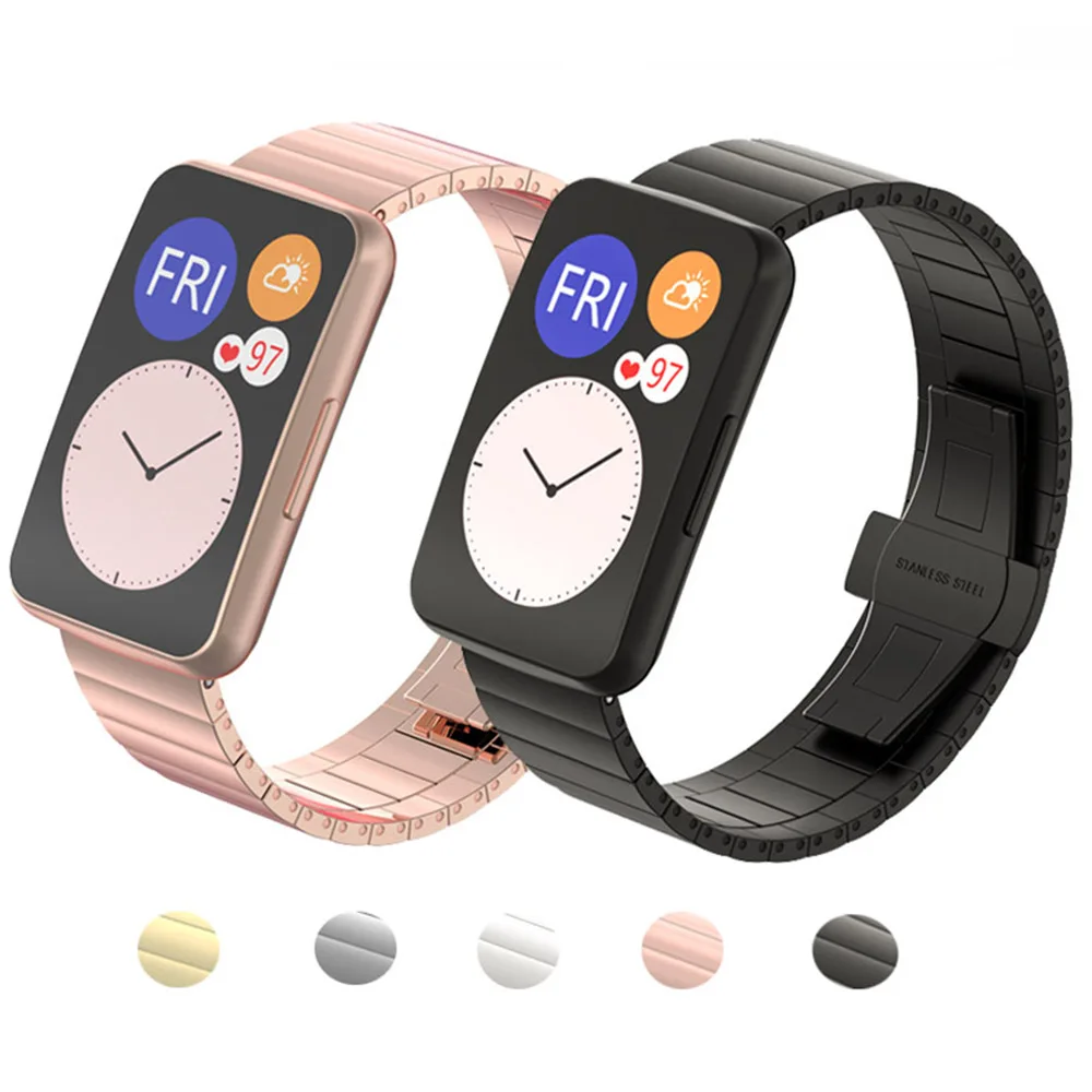 Ремешок для часов Huawei металлический браслет из нержавеющей стали Huwei гибкая