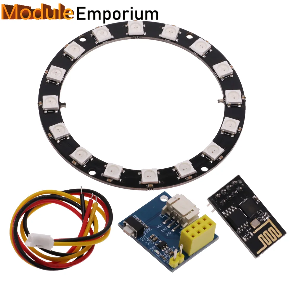 ESP8266 Φ RGB Φ модуль контроллера для Arduino IDE WS2812 WS2812B, 16 бит, Φ Ring Smart Electronic DIY