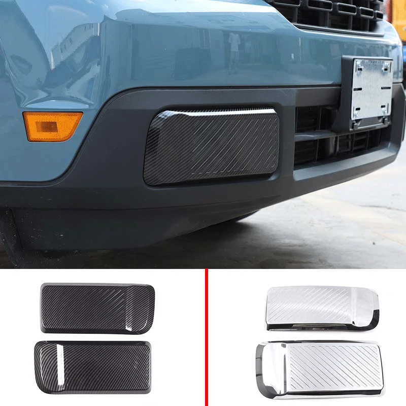 

For 2022 Ford Maverick ABS carbon fiber style car styling car front bumper trim cover sticker car modification accessories