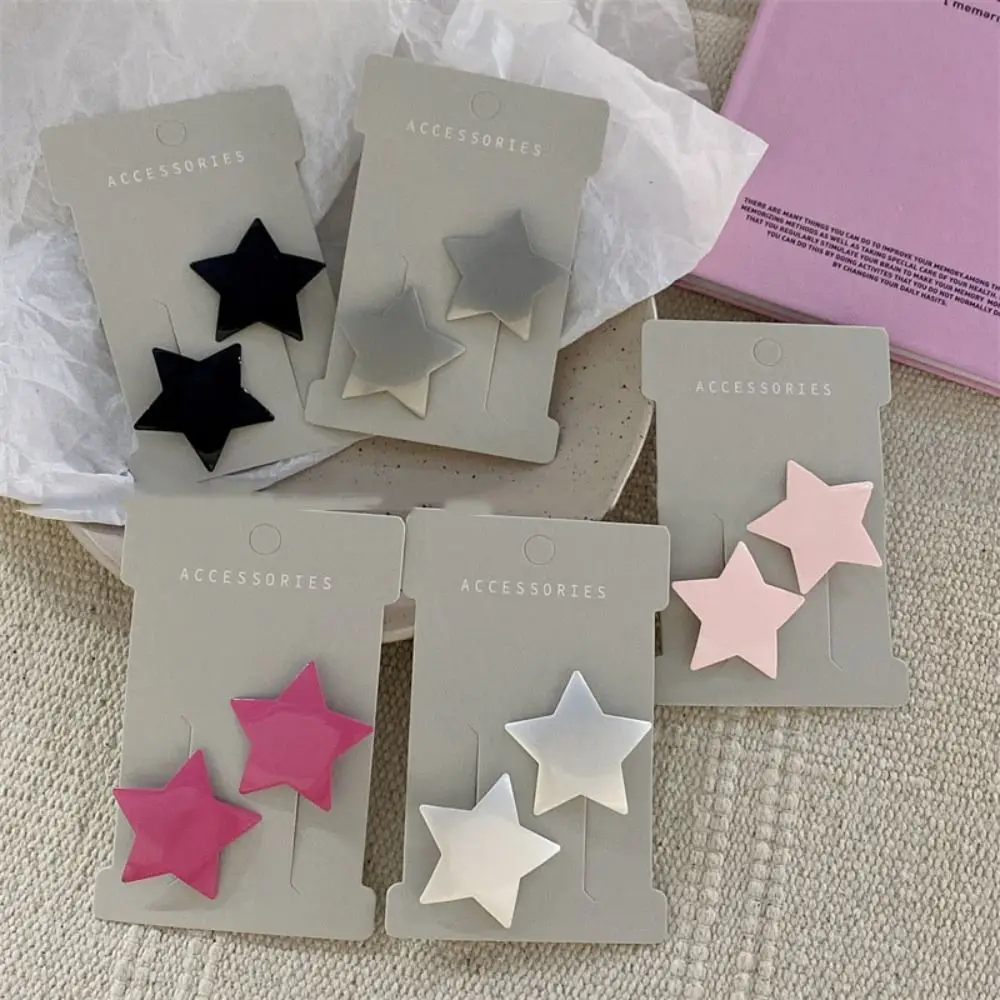 

Женские заколки для волос со звездами, заколка для волос, женская заколка для челки с боковым зажимом Y2K