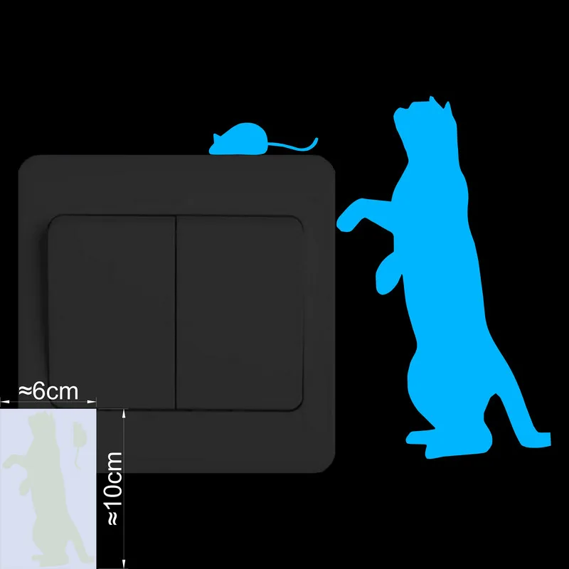 

NICELET светоотражающая наклейка кошка и мышь