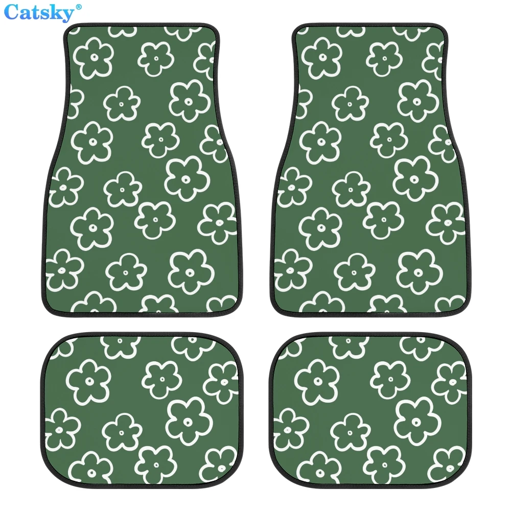 

Противоскользящие коврики для пола автомобиля, с принтом