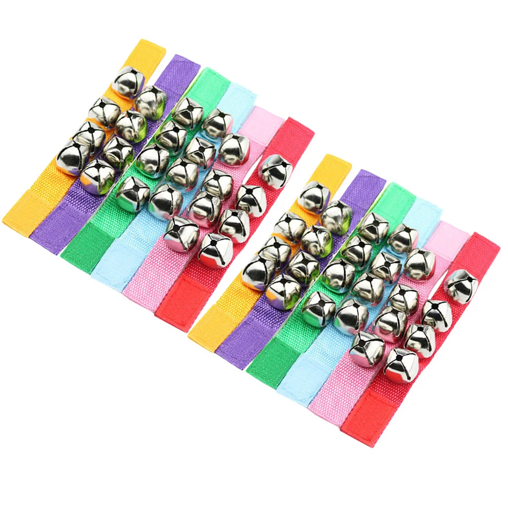 

12pcs Wrist Band Bells Bells Musical Toys Wrist Bells Rattles Bells Ring Instrument Percussion Orchestra Rattles for Kids