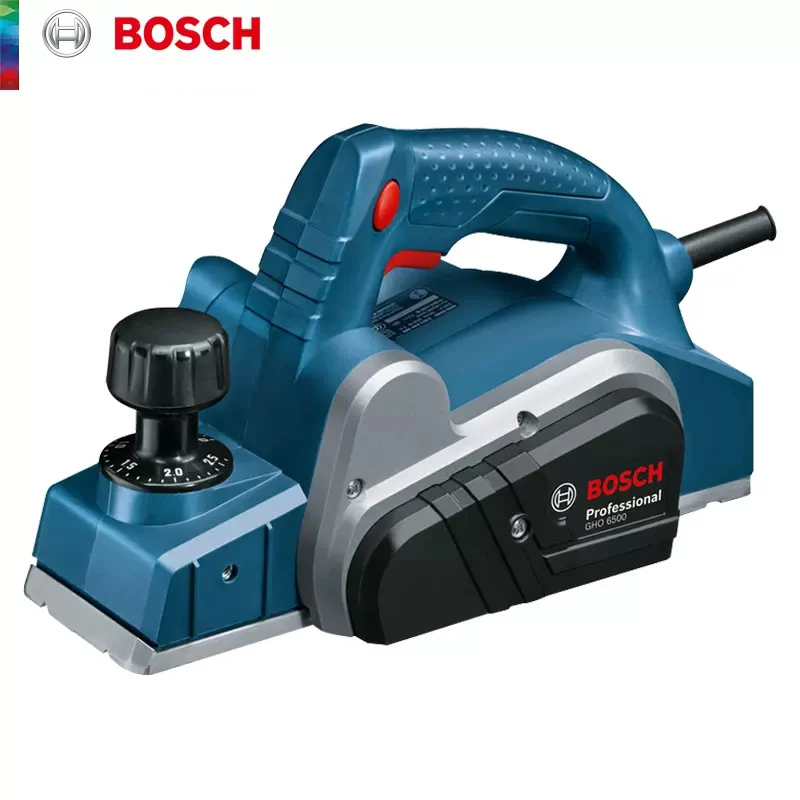 

Электрический ручной строгальный станок Bosch GHO6500, 650 Вт, 16500 об/мин, электроинструменты для резки дерева с регулируемой глубиной резки 2,6 мм