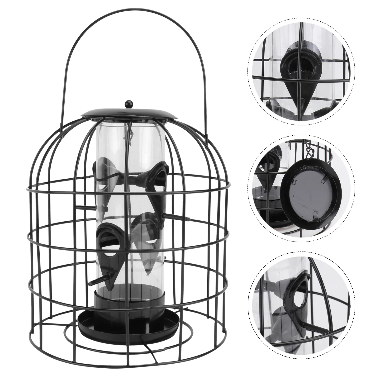 

Bird Feeding Container Hanging Cage Feeder Hangers Window Iron Feeders Outdoor Birdfeeder Squirrel Proof Outdoors