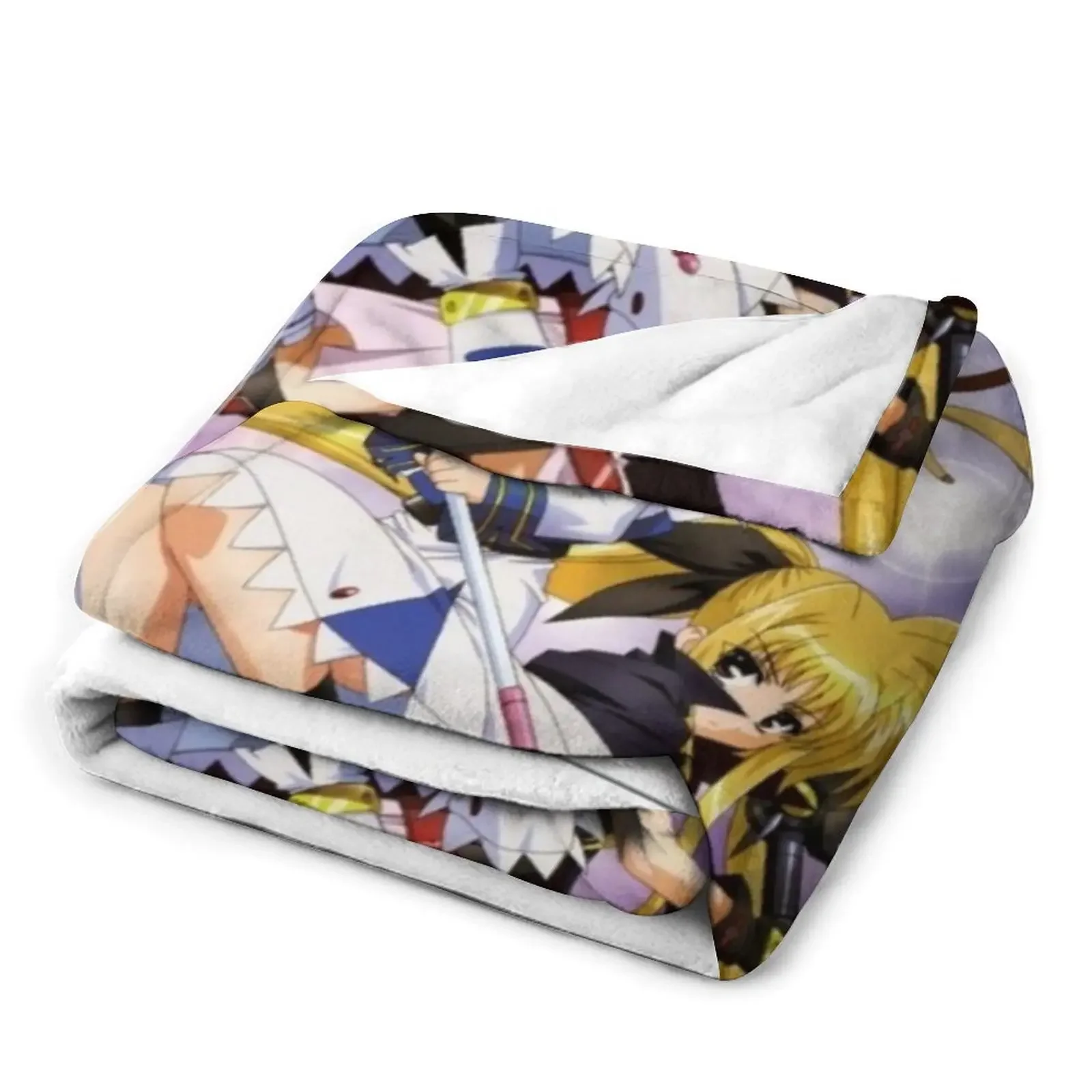 Takamachi Nanoha and Fate Testarossa Harlaown (Mahou Shoujo Lyrical StrikerS) декоративное одеяло