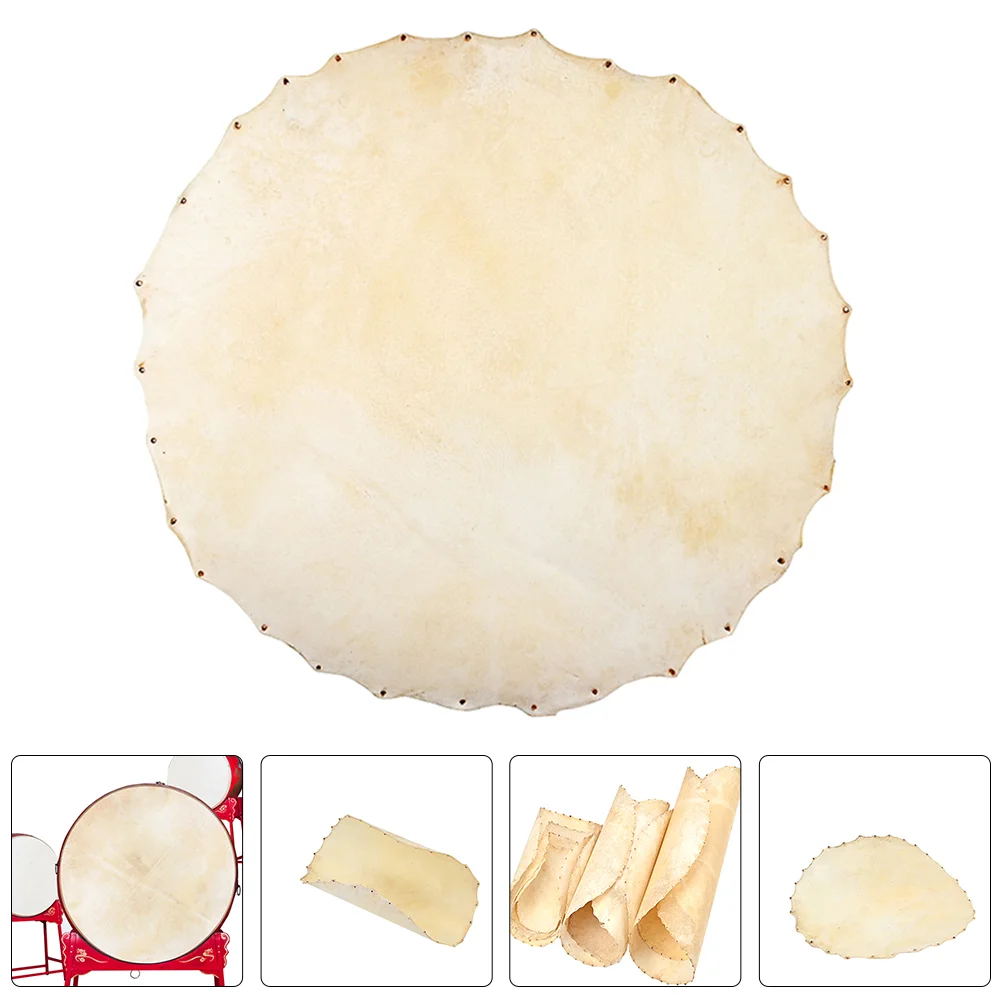 

Drum Head Skin Instrument Musical Accessories Replacement Goat Fittings Heads Sheepskin Accessory Parts African Drums Skins