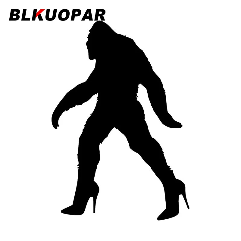 

BLKUOPAR самоклеящиеся наклейки с силуэтом обезьяны, наклейки для автомобиля с высечкой, наклейки на окклюзию и царапины, декор для багажника, мотоцикла, графика, Стайлинг автомобиля