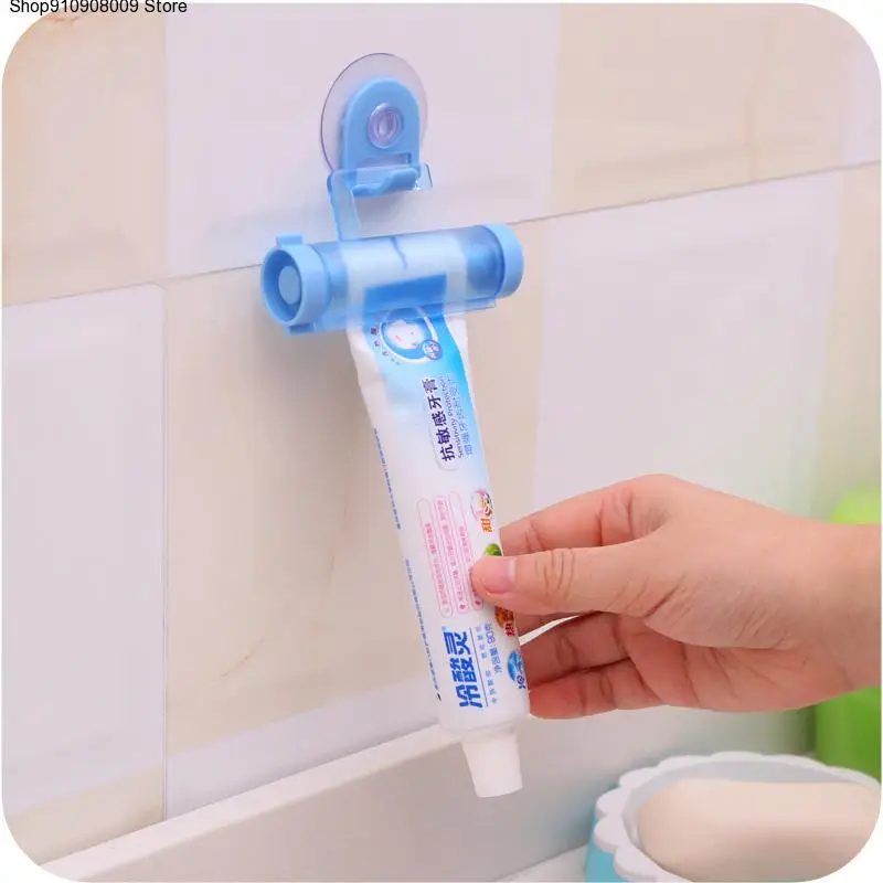 

Creative Toothpaste Squeezing Household Merchandises Easy Cleaning Bathroom Suction Cup Hook Roll Pressing Toothpaste Squeezers