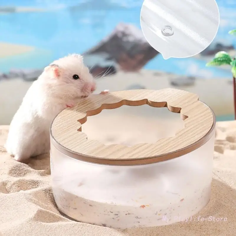 

Hamster Bathtub Box for Small Animals Hamster Bath Accessories Dust Bath Pet Hamster Bathtub Digging Sand Container