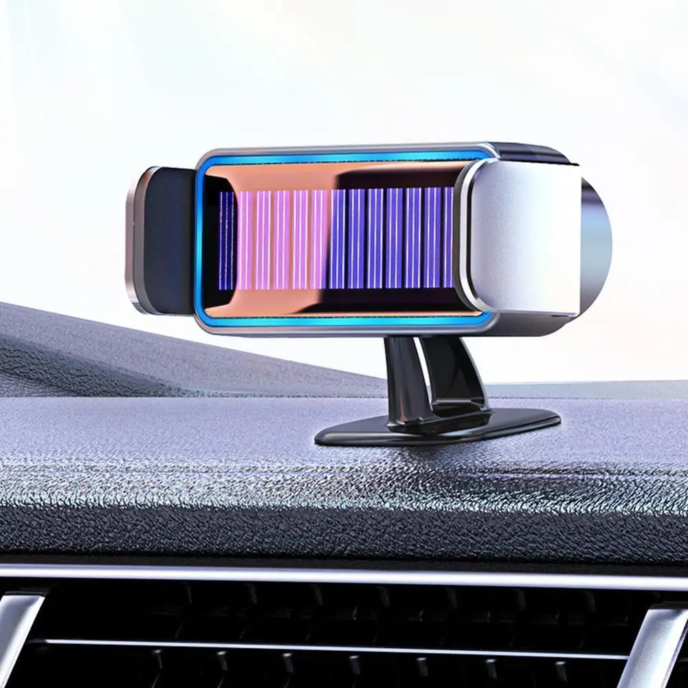 

Solar Car Phone Holder Electric Induction Bracket Car Air Vent Clip Phone Stand Rotatable Solar Dash Board Holder For Iphon T7m6
