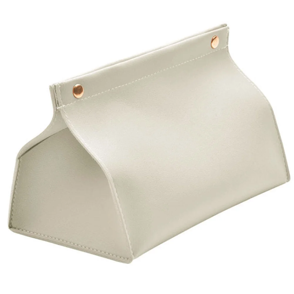 

Tissue Box Covering Rectangular PU Tissue Box Holder for Home Dorm