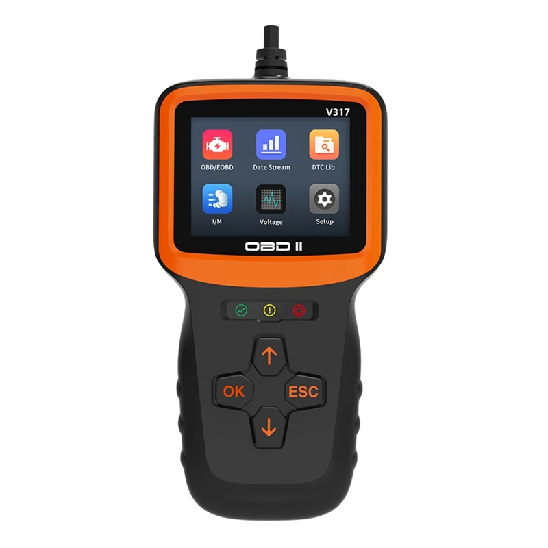 

Сканер OBD2, считыватель кодов автомобиля, диагностический сканер неисправности двигателя с тестом датчика O2 для всех параметров