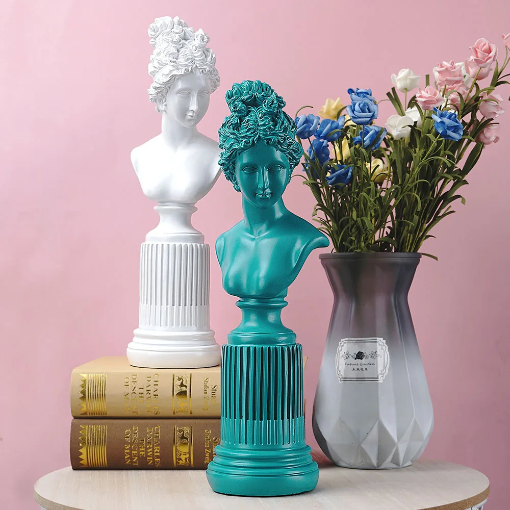 

SIYU Resin Figure Ornaments Abstract Statue of Freya Goddess Modern Simple Study Desktop Craft Ornament Sculpture