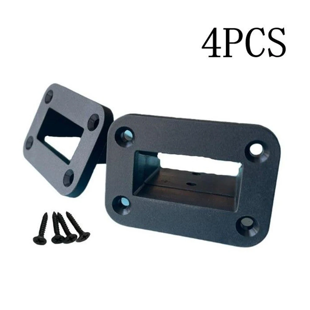 

4pcs For 50A For Anderson Plug Connector Flush Mount Bracket Panel Cover For Caravan Plastic Black Socket Panel Bracket