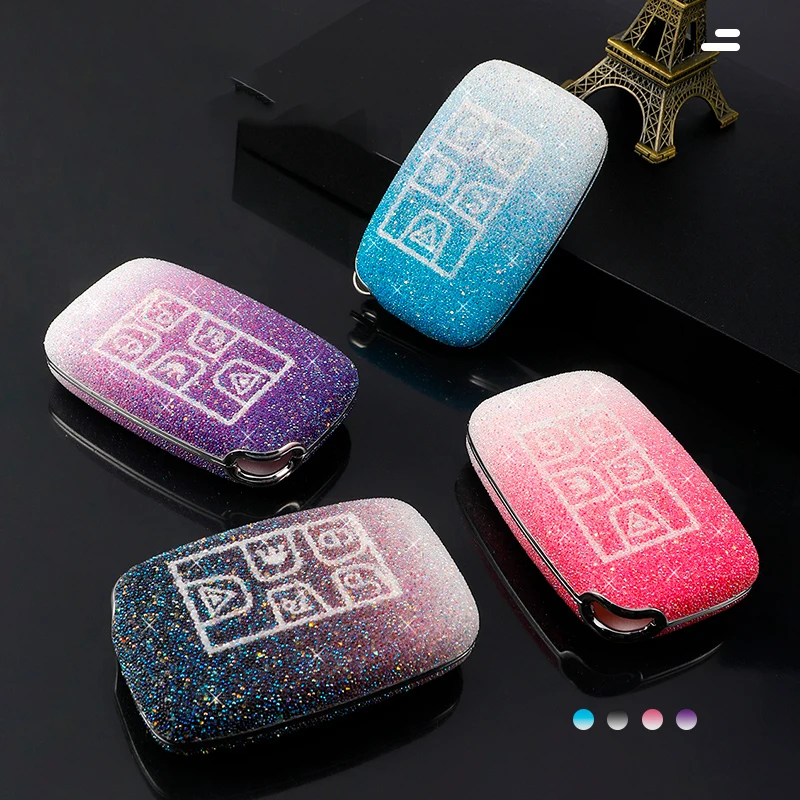 

Car Key Case Cover For Land Rover A9 Range Rover Sport Evoque Freelander 2 Jaguar XE XJ XJL XF C-X16 V12 Guitar F X Key Ring