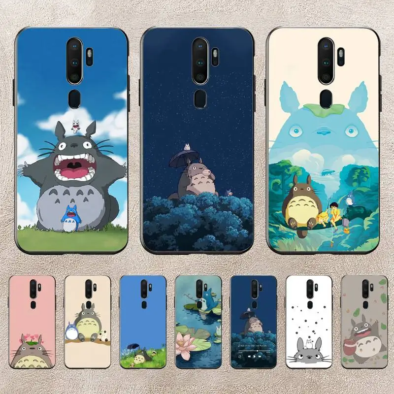 

Cute Totoro Miyazaki Anime No Face Phone Case For Redmi 9A 8A 6A Note 9 8 10 11S 8T Pro Max 9 K20 K30 K40 Pro PocoF3 Note11 5G