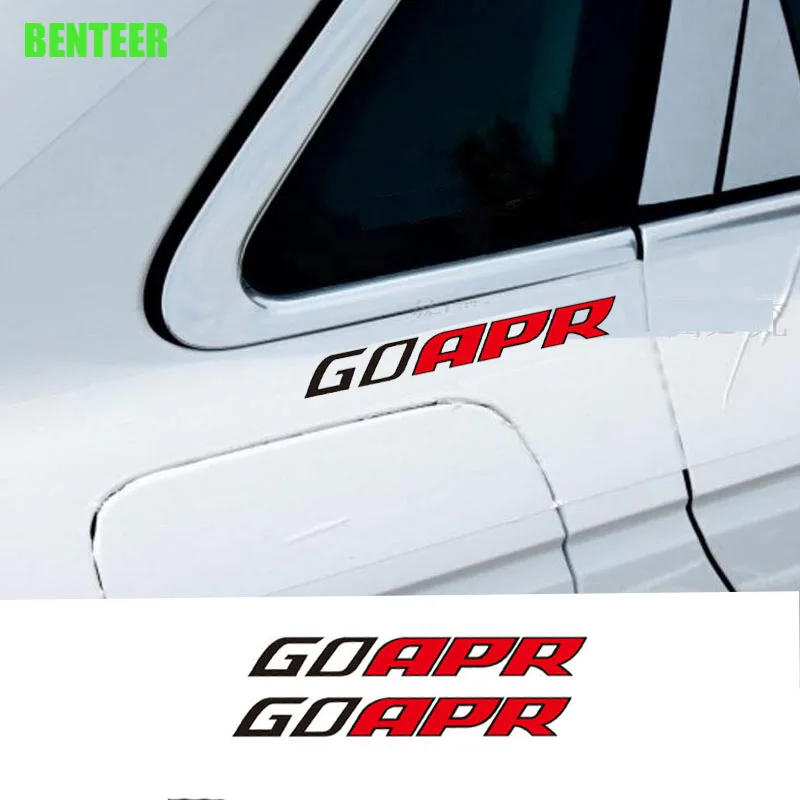 2Pcs APR Car Windows Sticker For Volkswagen RLINE GolfR GTI Polo CC Touran Audi Sline Quattro A4 A6 | Stickers