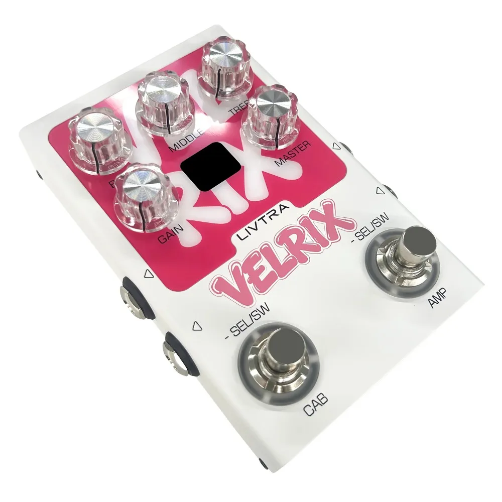 Фото Педаль LIVTRA VELRIX Amp IR, 9 предусилителей + 9 имитаций кабинетов, NAM/IR-лоадер, USB-аудиоинтерфейс, FX-луп для живых выступлений и студийной работы №2