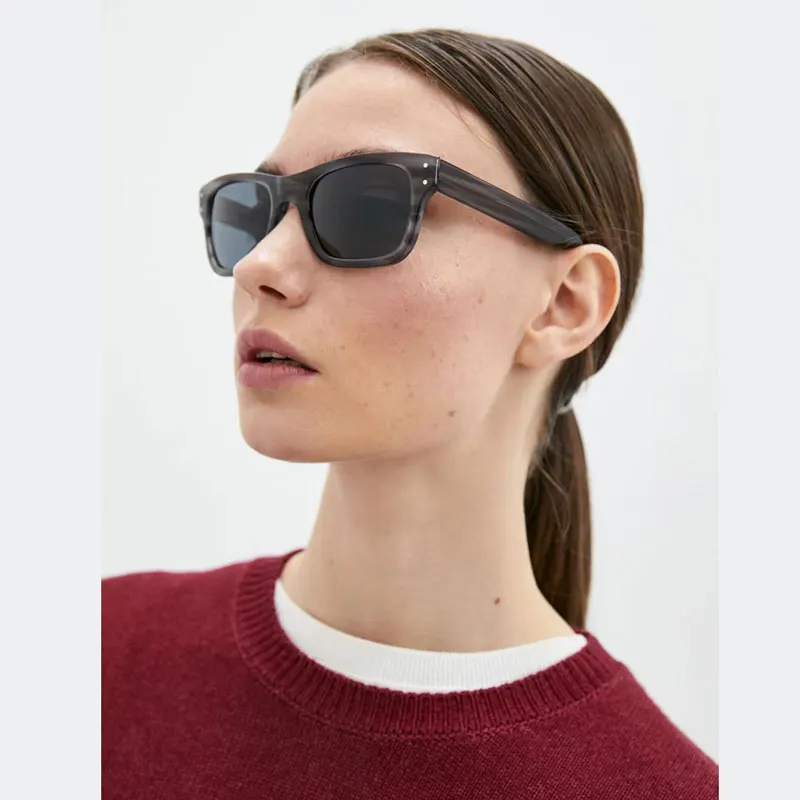 2283 Солнцезащитные очки Мужские дизайнерские Burbank в черной оправе Женские модные