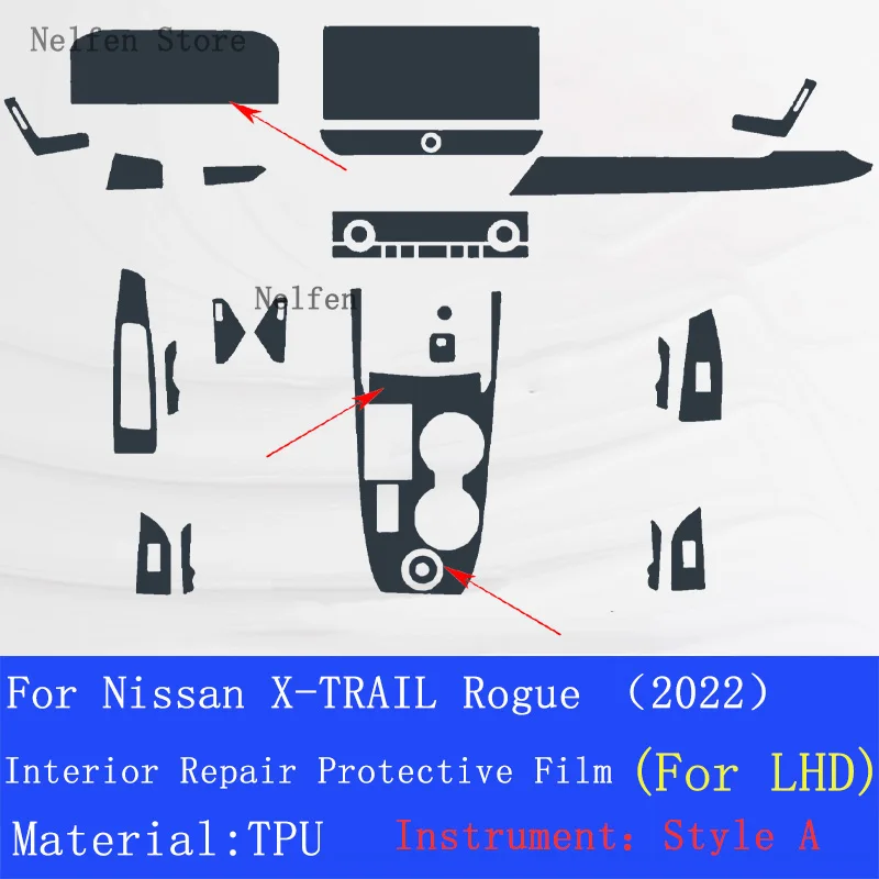 Для NISSAN X-TRAIL Rogue 2022 автомобильная GPS-навигация инструкция ЖК-экран защитная пленка