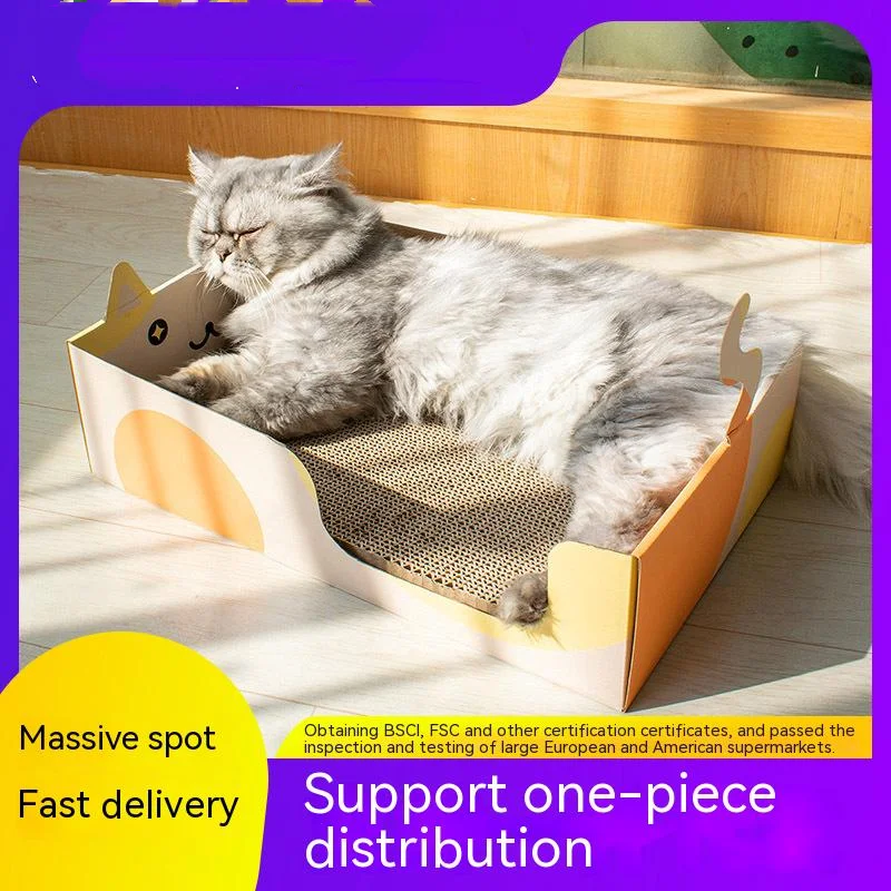

New Cat Scratching Board Creative Combination Set, Cat Scratching Board Cat Claw Grinding Toys Interactive Cat Supplies, Cat Bed