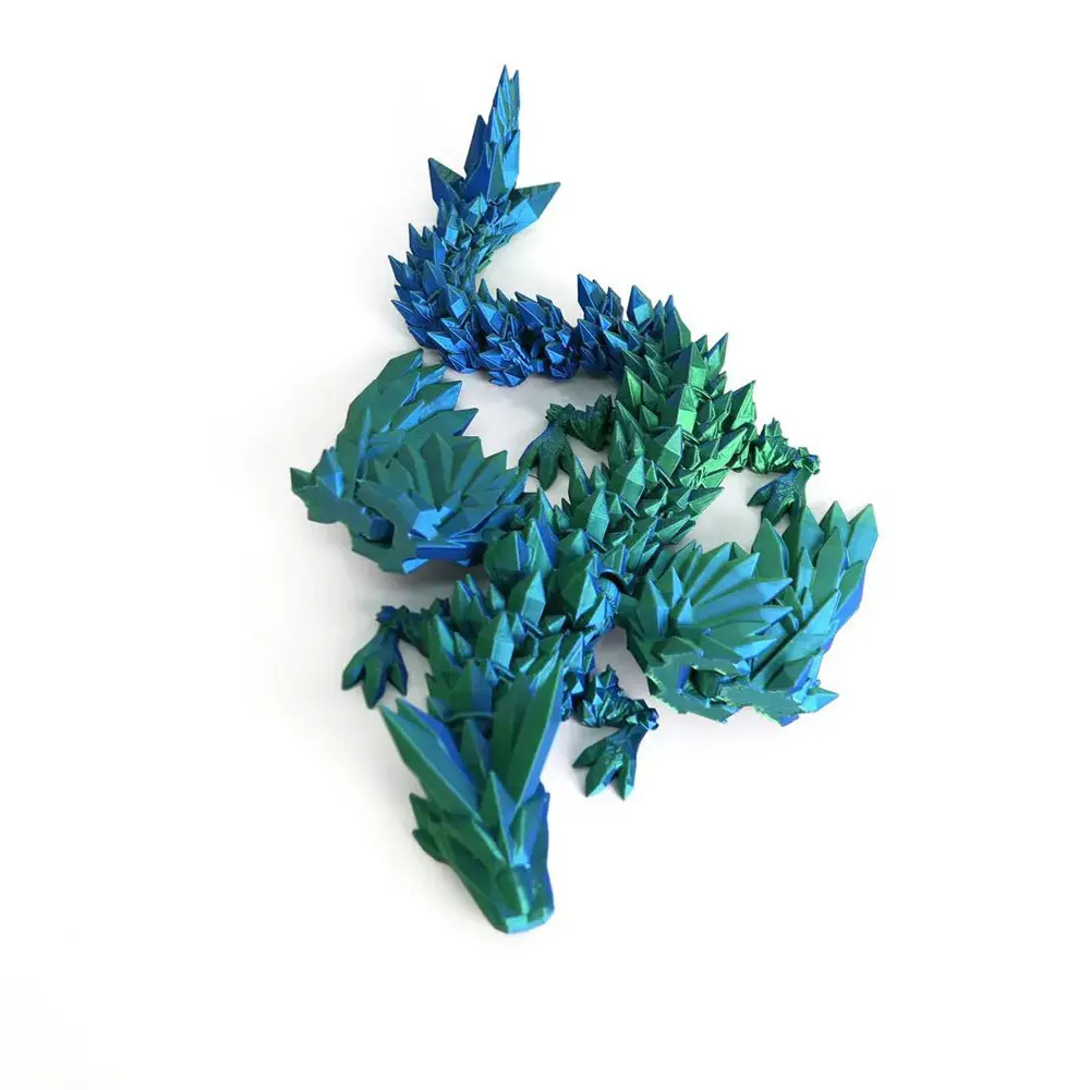 Фигурки дракона и яйца с 3D рисунком драгоценный камень многошарнирный подвижный