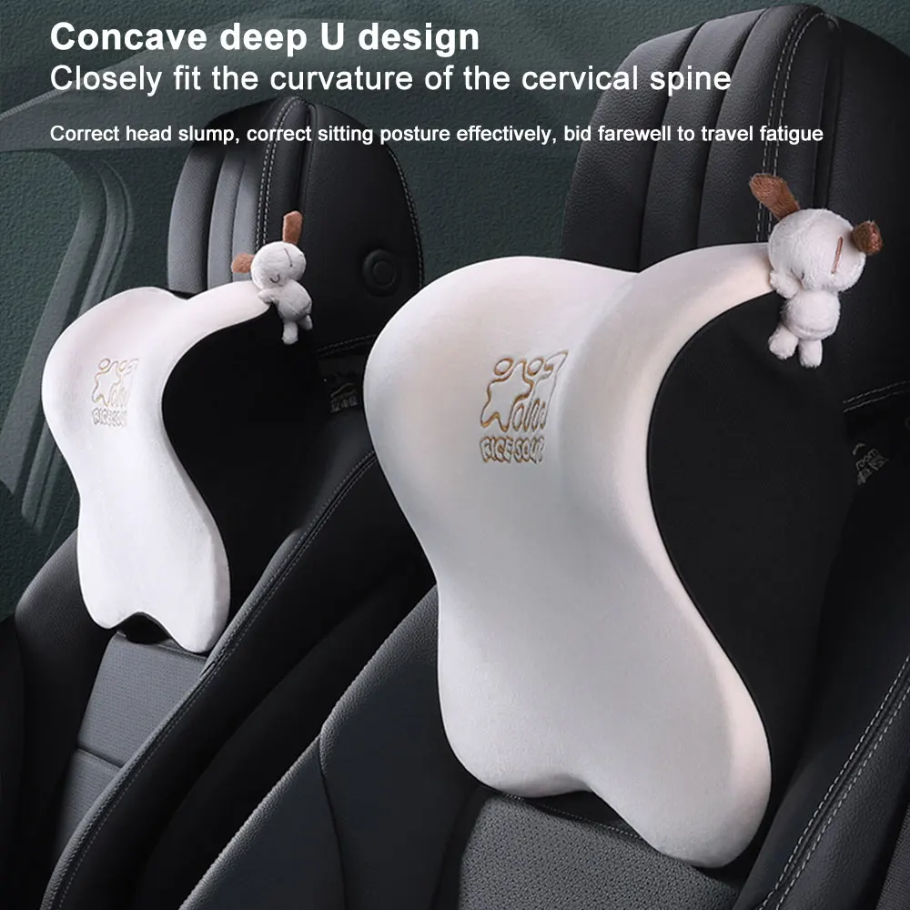 

Car Neck Headrest Pillow Car Accessories Cushion Auto Seat Head Support Neck Protector Automobiles Seat Neck Rest Pad