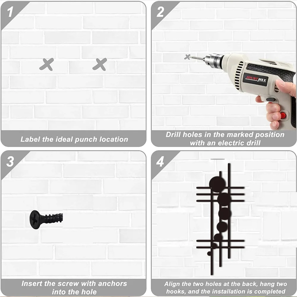 Современное Геометрическое Металлическое Настенное Искусство Абстрактный