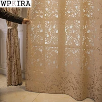 american translucent floral jacquard curtains for living room coffee sheer drape kitchen bay window partition s787e