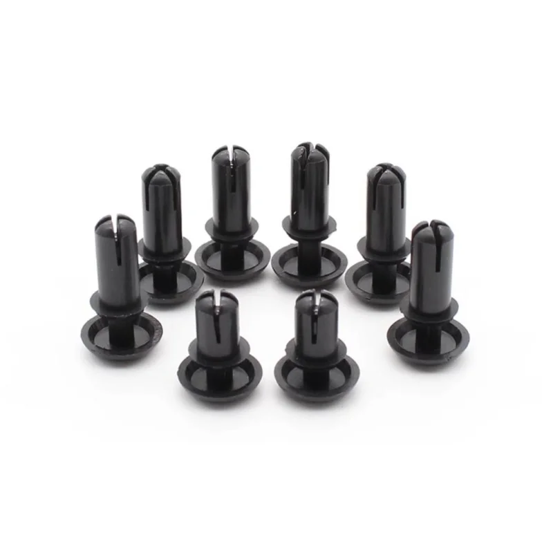 

100 шт. 2 мм 2,6 мм 3 мм 3,5 мм 4 мм черный нейлоновый пластиковый заклепка типа R, зажим для расширительной трубки, анкерная заглушка для крепления печатной платы