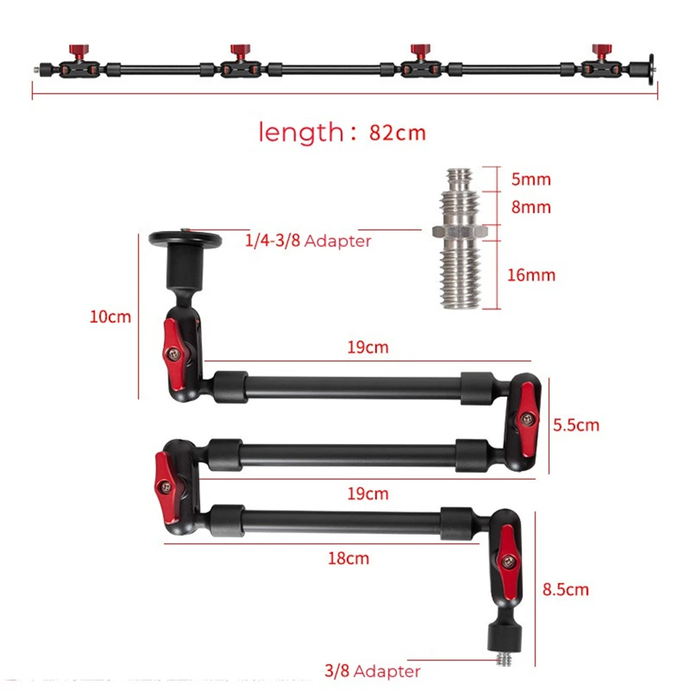 

Adjustable Broadcasting Bracket Boom Arm Suspension Boom Magic Friction Arm Bracket For Smartphone Camcorder Action Camera