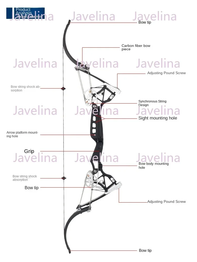 Композитный Рекурсивный лук и стрела, профессиональный охотничий лук с ...