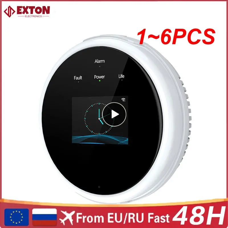 

1~6PCS Wireless Natural Gas Sensor Combustible Household Smart LPG Gas Alarm Detector Leakage Sensor Temperature Detectors