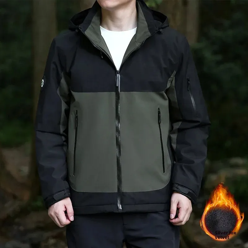 Повседневный мужской пиджак больших размеров осень/зима новый стиль хлопковая