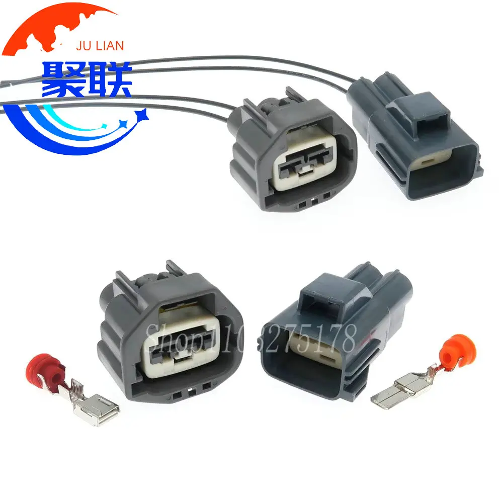 Комплект из 2-х 2-контактных разъемов 7282-5596-10, 7283-5596-10 для датчика автомобильного вакуумного насоса, высокотоковый кабельный адаптер для автоаксессуаров (art.: 3920dc42dba9f) - 3920dc42dba9f
