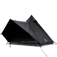 mountainhiker high quality portable black pyramidal family tents camping outdoor waterproof large for picnic