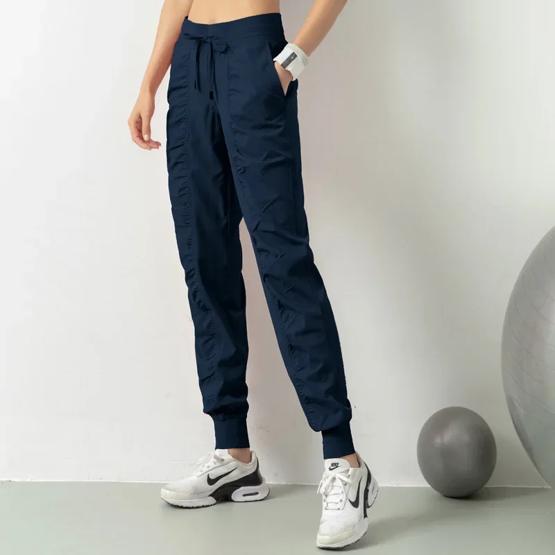 Весенне-летние дышащие штаны для йоги и фитнеса женщин повседневные леггинсы