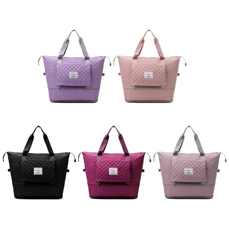 

Collapsible Travel Duffle Bag Gym Bag Mommy Tote Bag Dry & Wet Separated Pockets Drop Shipping