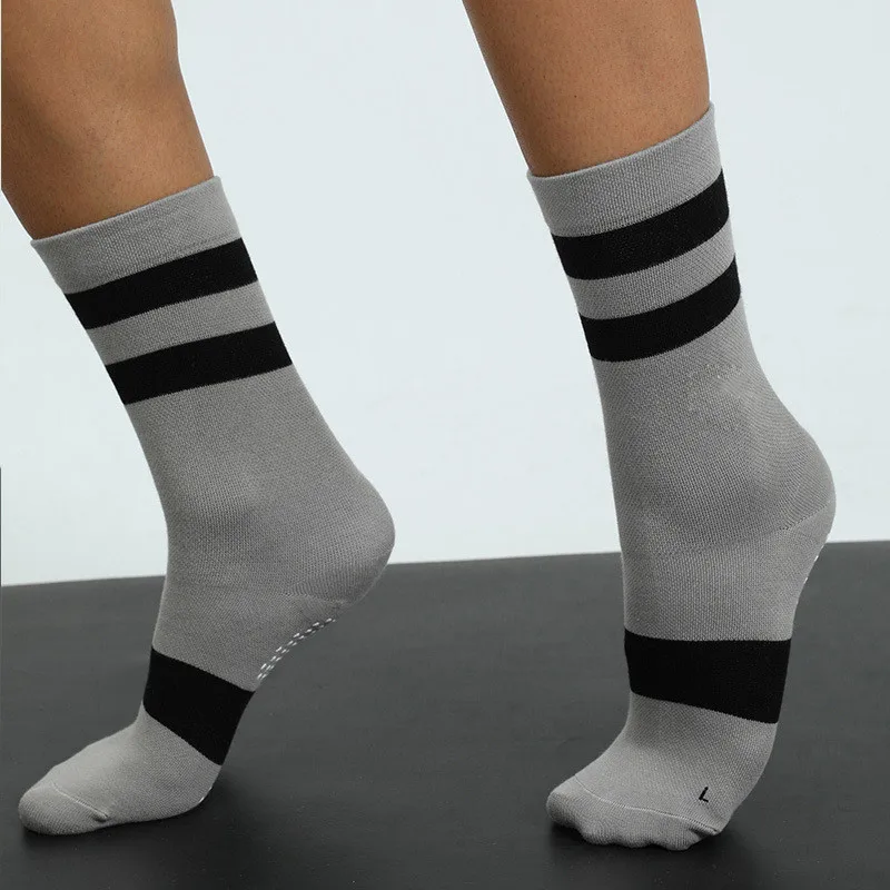 Fitness Yoga Cylinder Women Men Cotton Socks Stitching Color Non-slip Sports Yoga Socks