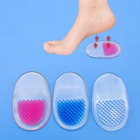 1 pair gel insole silicone men women heel cushion insoles soles relieve foot pain spur support shoe pad high heel inserts