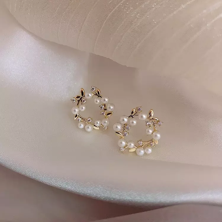 Новинка 2022 классические серьги-гирлянды из жемчуга модные корейские женские