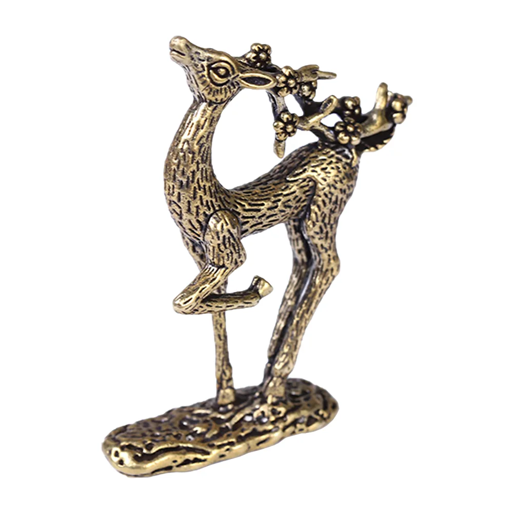 

Маленькое украшение в форме лося, латунное украшение, украшение в форме лося, изысканное медное ремесло